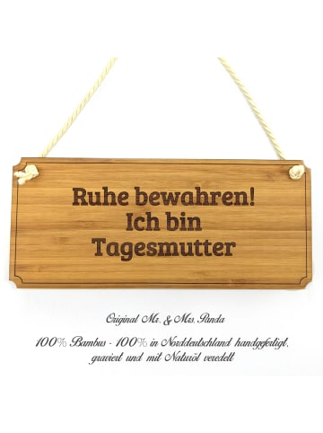 Mr. & Mrs. Panda Wegweiser Tagesmutter mit Spruch in Keine Angabe