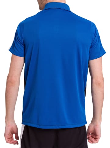 erima Herren Squad Poloshirt in new royal/schwarz/weiss