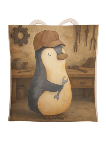 Mr. & Mrs. Panda Umhängetasche Wenn Papa es nicht reparieren kan... in Weiß