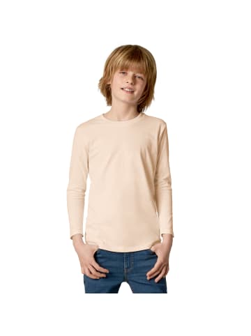 tectake Einfarbiges Langarm-Shirt für Kinder, hautfarben