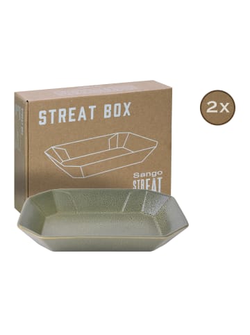 CreaTable Streat  Box Servierschale in Grün in Grün