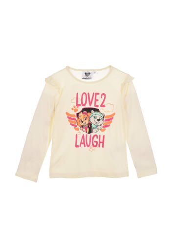 Paw Patrol Langarmshirt Skye und Everest Longsleeve in Weiß