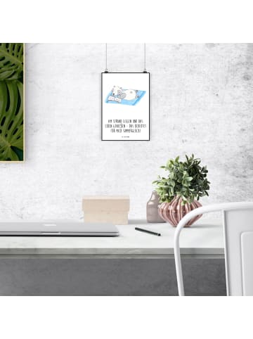 Mr. & Mrs. Panda Wandbild Sommerglück mit Spruch in Weiß