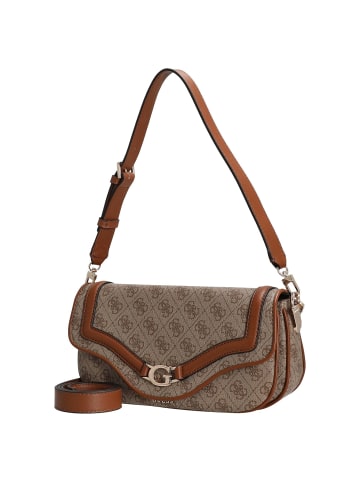 Guess Dea Flap - Schultertasche (coal logo) in latte logo