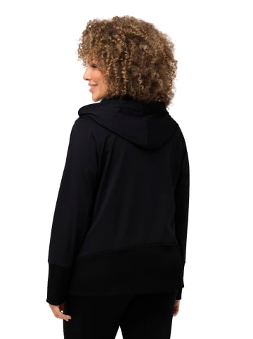 Ulla Popken Sweatjacke in schwarz