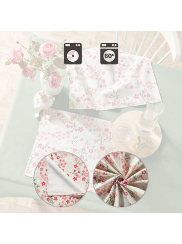 Erwin Müller Baumwolle Tischset 2er-Pack in natur-rosé