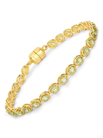 Rafaela Donata Armband Sterling Silber gelbvergoldet Peridot grün in gelbgold