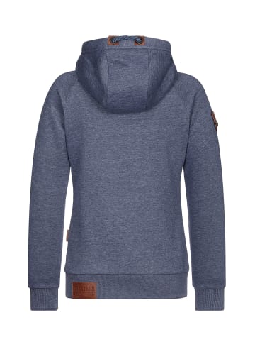 naketano Sweat Kapuzenjacke Brazzo Indigo Blue Melange