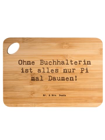 Mr. & Mrs. Panda vesperbrett Spruch Buchhalterin Liebe mit Spruch in Braun