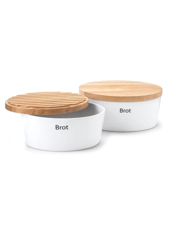 Continenta 2er-Set: Brotkasten in weiß