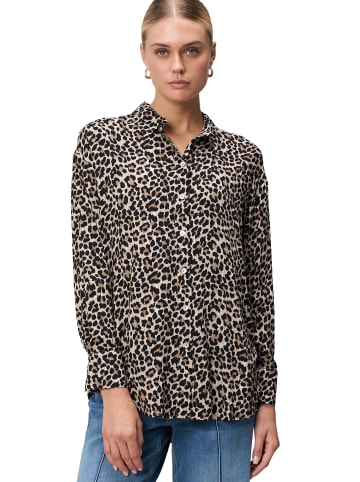 Zero  Hemdbluse mit Leomuster in BeigeBlack