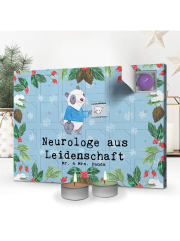 Mr. & Mrs. Panda Duftkerzen Adventskalender Neurologe Leidenscha... in Eisblau