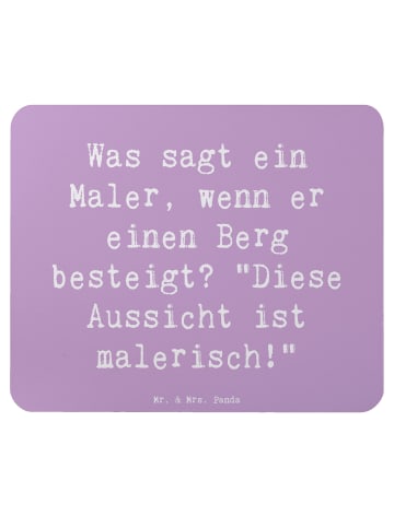 Mr. & Mrs. Panda Mouse Pad Spruch Maler Aussicht mit Spruch in Lavendeltraum