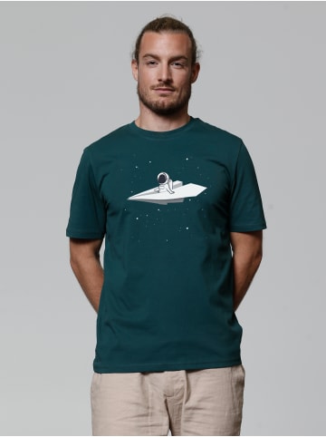 wat? Apparel T-Shirt Fly me to the moon in Dunkelgrün