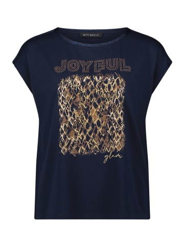 Betty Barclay Blusenshirt mit U-Boot-Ausschnitt in Dark Blue/Rosé