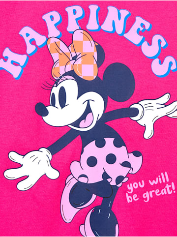 Disney Minnie Mouse Langarmshirt Disney Minnie Mouse in Dunkelpink