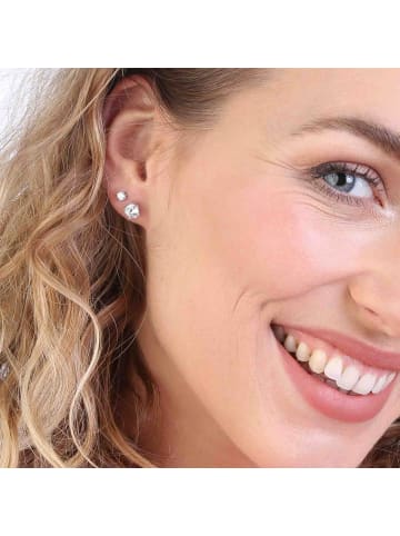 Lucardi 925 Silber Ohrringe Rund