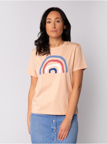 wat? Apparel T-Shirt Regenbogen in Fraiche Peche