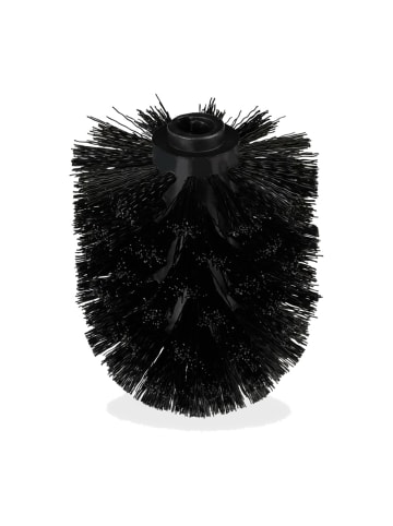 relaxdays 36x WC-Bürstenkopf in Schwarz - 12 mm Gewinde