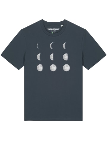 wat? Apparel T-Shirt Moonphases in India Ink Grey