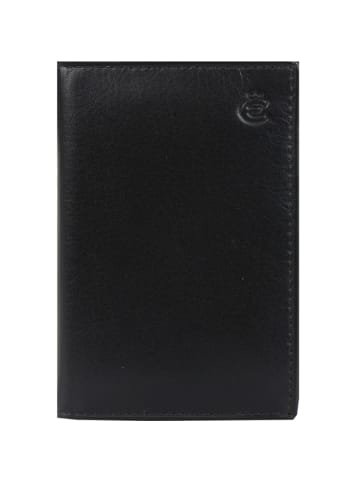Esquire Eco Visitenkartenetui Leder 7,5 cm black