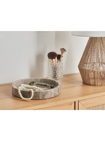 Beliani Tablett ITEA in Beige - (W) 25 x (H) 4 x (L) 25 cm