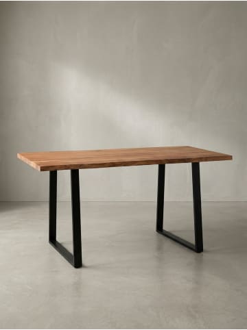 KADIMA DESIGN Esstisch Akazie Industrial-Stil, Baumkante, modern