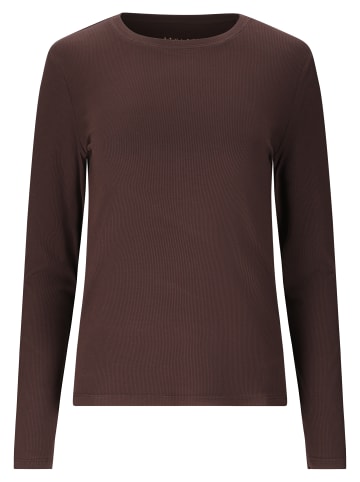 Athlecia Langarmshirt Tinashe V2 in 1294 Chocolate Torte