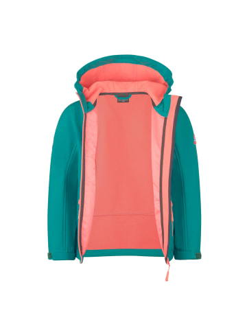 Trollkids Softshelljacke Trollfjord in ocean green