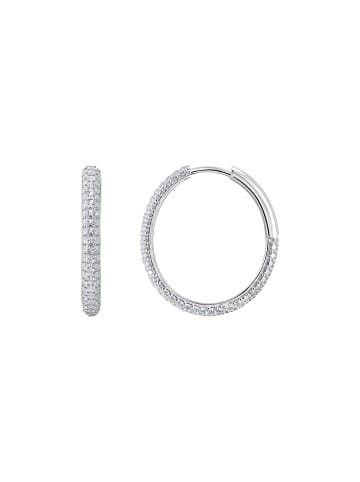 Thomas Sabo Creolen Mit Weißem Zirkonia-Pavé in silber, weiß