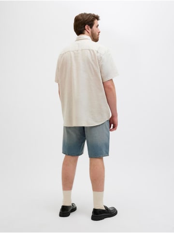 JACK & JONES PLUS Hemd in White Pepper