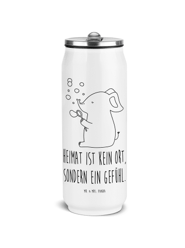 Mr. & Mrs. Panda Trinkflasche Elefant Seifenblasen mit Spruch in Weiß