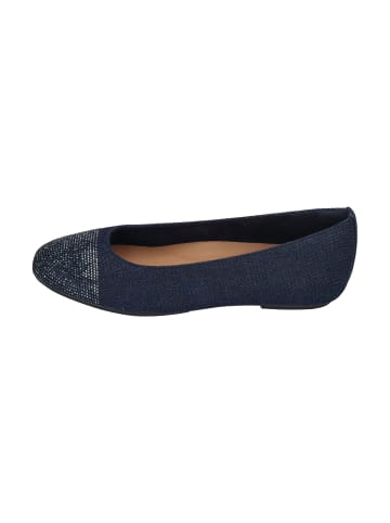 fitflop Ballerinas DELICATO CRYSTAL CAP-TOE DENIM BALLET FLATS in blau