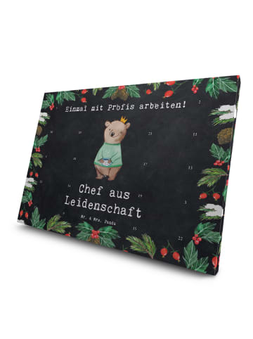 Mr. & Mrs. Panda Advents-Teekalender Chef Leidenschaft mit Spruch in Kreidetafel