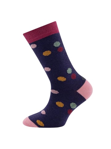 ewers 2er-Set Socken 2er Pack Punkte/Uni in himbeere