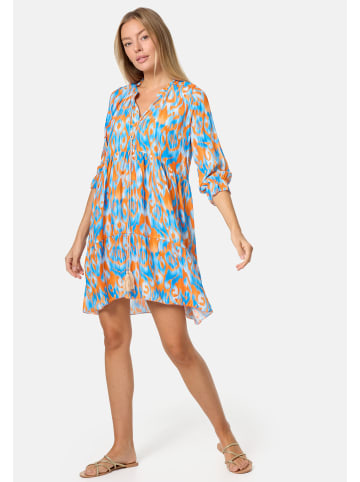 PM SELECTED Kleid in Orange-Blau