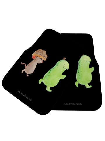 Mr. & Mrs. Panda Fußmatte Auto Schildkröte Maus ohne Spruch in Schwarz