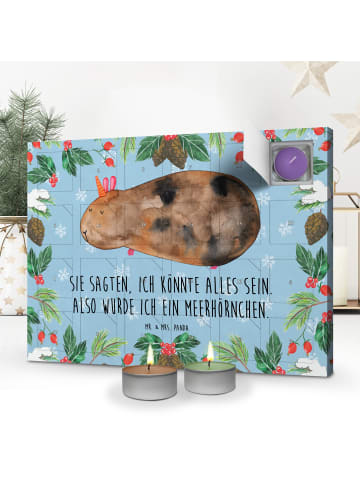 Mr. & Mrs. Panda adventskalender kerzen Einhorn Meerschweinchen ... in Eisblau