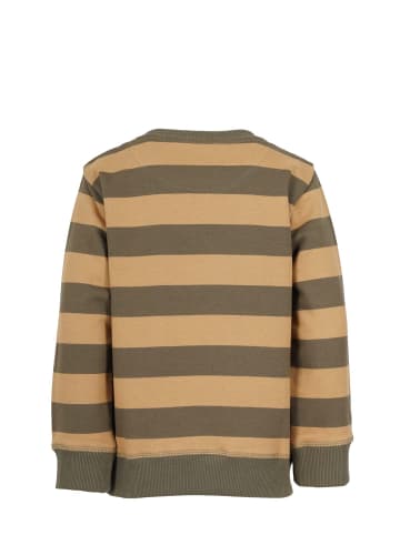 Band of Rascals Sweat " Striped " in olive-caramel