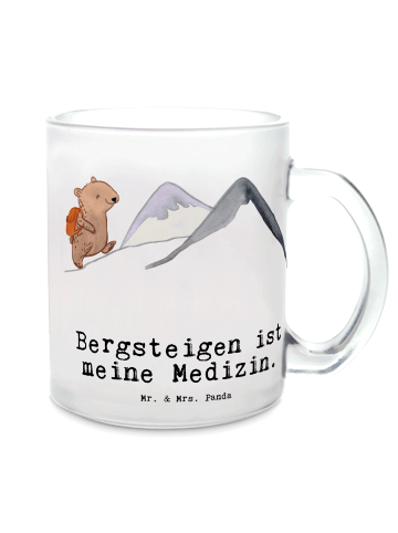 Mr. & Mrs. Panda Kaffeebecher Bär Bergsteigen mit Spruch in Transparent