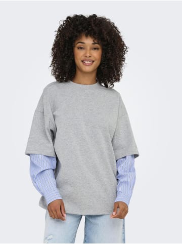 ONLY Top in Light Grey Melange