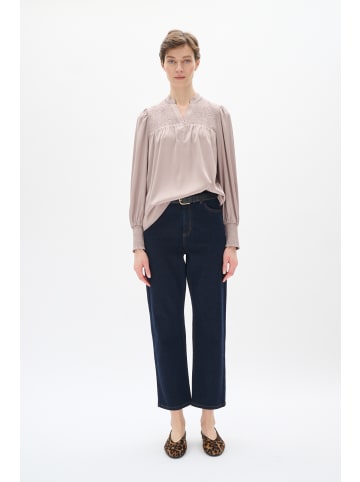 InWear Langarm-Bluse IdinaIW Gerade Passform in Champagne