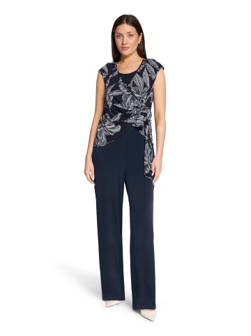 Vera Mont Jumpsuit im Layer Look in Patch Dark Blue/Dark Blue