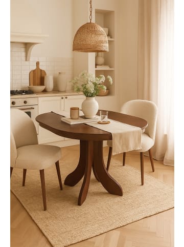 möbel-direkt Esstisch 90-130 cm Anton in Nussbaum-Nachbildung