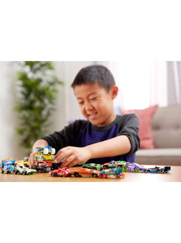 Hot Wheels Auto Set mit 8 Basic-Spielzeugautos und -Trucks im Maßstab 1:64