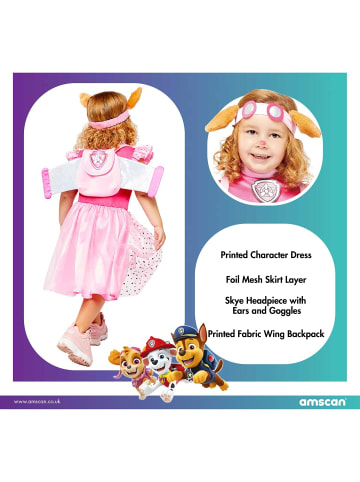amscan lizenziertes Deluixe Skye Pfotenpatrouille Kostüm Kinder Mädchen Gr. 110