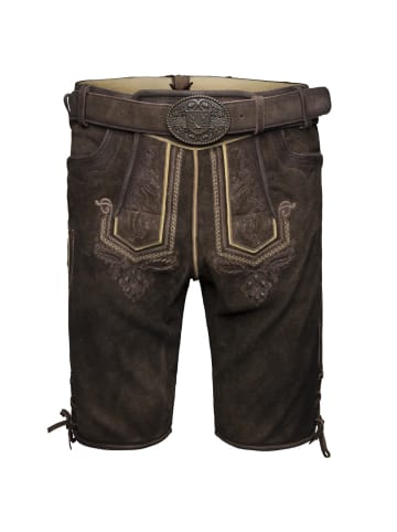 KRÜGER Lederhose Roger in braun