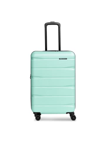 Franky Munich 4.0 4-Rollen Trolley M 66 cm mit Dehnfalte in mint shiny