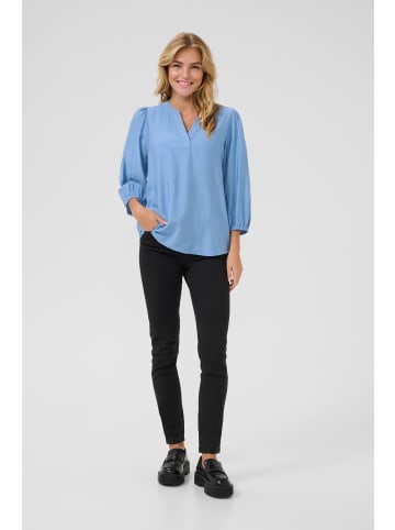 Kaffe Langarm-Bluse KAlui in Silver Lake Blue CC