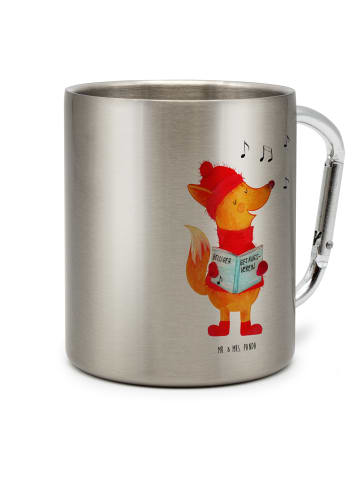 Mr. & Mrs. Panda Campingbecher Fuchs Sänger ohne Spruch in Silber